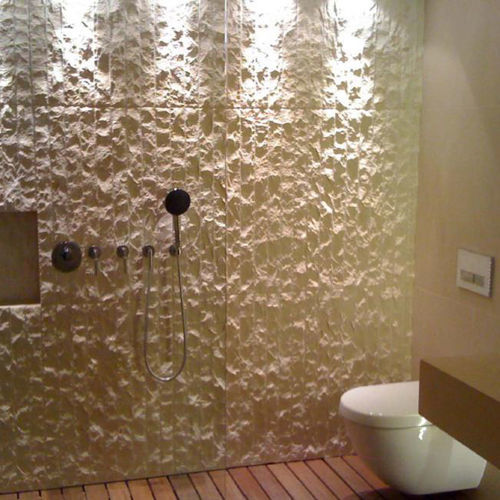 Lastra di paramento in pietra naturale - MOLEANOS LR GASCOGNE BEGE - LUSOROCHAS NATURAL STONE - indoor / per nuovo supporto / contemporanea