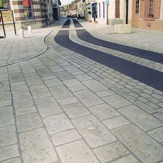 Pavé in pietra ricostituita - G208 - Girpav - carrabile / per spazio pubblico / in materiale riciclato