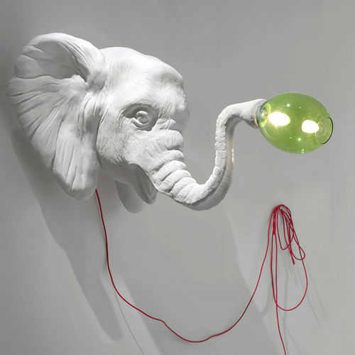Applique design originale - ELEPHANT - ImperfettoLab - da interno / in fibra di vetro