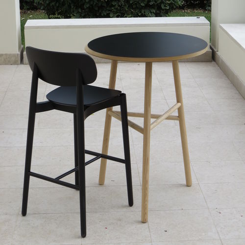 Tavolo alto contemporaneo - FIZZ - Bedont - in rovere / in faggio / impiallacciato in legno