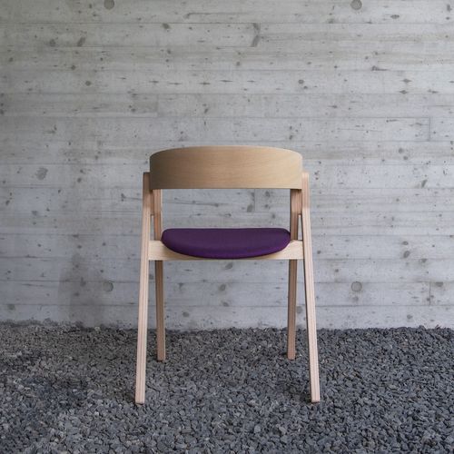 Sedia contemporanea - PAD - Bedont - da interno / in tessuto / in pelle