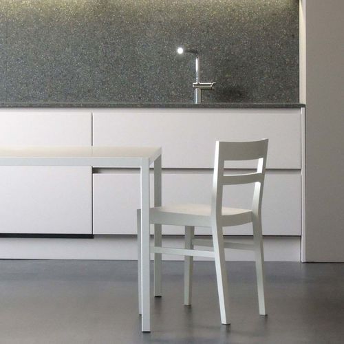 Sedia contemporanea - SVEVA - Bedont - da interno / in pelle / in rovere
