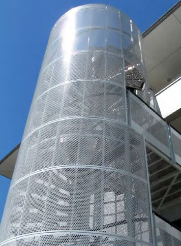 Scala a chiocciola - GANTOIS Industries - con gradini in metallo / con struttura in metallo / per edificio ad uso pubblico