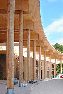 Pilastro in legno - ORSCHOLZ - HESS TIMBER - lamellare