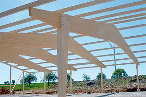 Ossatura in legno per carpenteria - SAMEN ZELLER - HESS TIMBER - contract