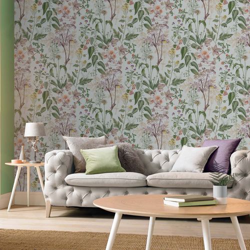 Carta da parati contemporanea - EDULIS SAGE - Graham & Brown - con motivi naturali / aspetto tessuto / beige