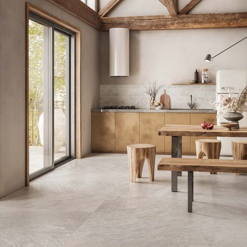 Piastrella in gres porcellanato - PETRA BRICK PERLA - Casalgrande Padana - lucida / satinata / da interno