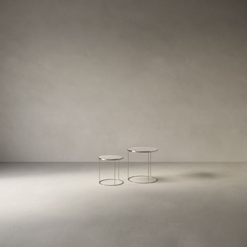 Tavolino basso design minimalista - convivialis_still-life_double-high.50 - Casalgrande Padana - in metallo / in ceramica / in gres porcellanato