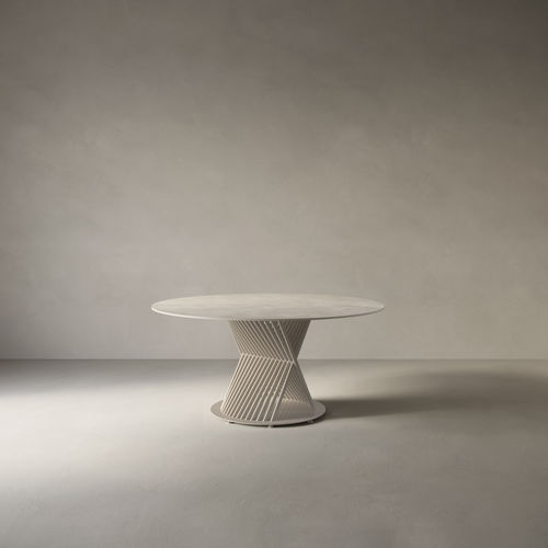 Tavolo minimalista - Equal - Casalgrande Padana - in metallo / in tessuto / in gres porcellanato