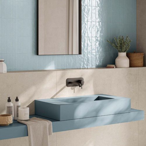 Lavabo da appoggio - AQUATIO - Casalgrande Padana - da incasso / autoportante / in gres porcellanato