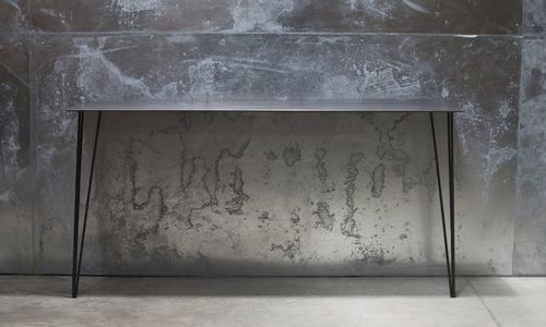 Consolle contemporanea - TRIO - TRISS - in acciaio / in ceramica / rettangolare
