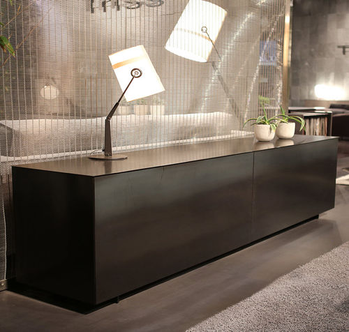 Credenza contemporanea - 180 / 240 - TRISS - in laminato / bianca / nera