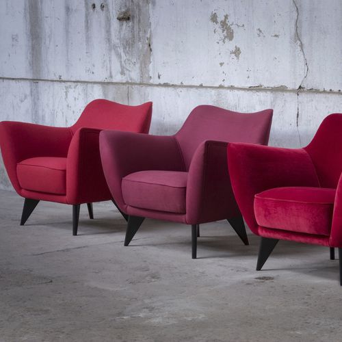 Poltrona contemporanea - NOLA - TRISS - in pelle / in tessuto / gialla