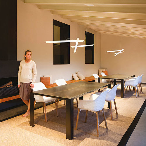 Lampada a sospensione - Halo Lineal - VIBIA LIGHTING - in acciaio / in PMMA / contemporanea