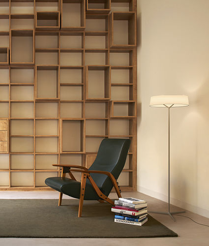 Lampada da terra - Dama - VIBIA LIGHTING - in acciaio / di carta / contemporanea