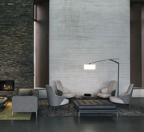 Lampada da terra - Balance - VIBIA LIGHTING - in alluminio / in acciaio / in metallo cromato