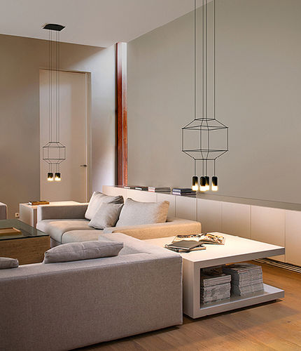 Lampada a sospensione - Wireflow - VIBIA LIGHTING - in alluminio / in acciaio / contemporanea