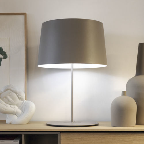 Lampada da tavolo - Warm - VIBIA LIGHTING - da comodino / in alluminio / in acciaio