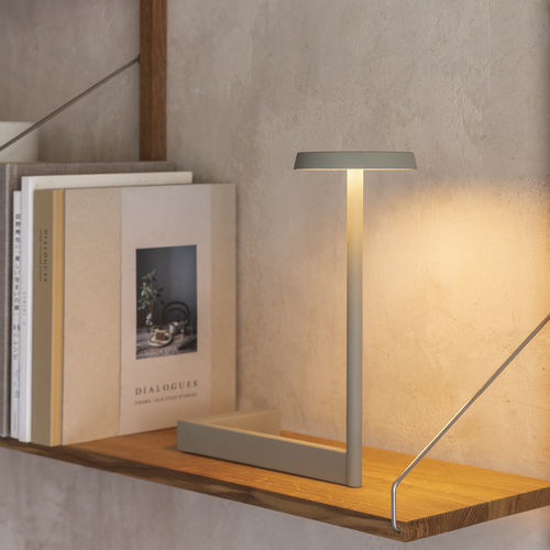 Lampada da tavolo - Flat  - VIBIA LIGHTING - in alluminio / in acciaio / contemporanea