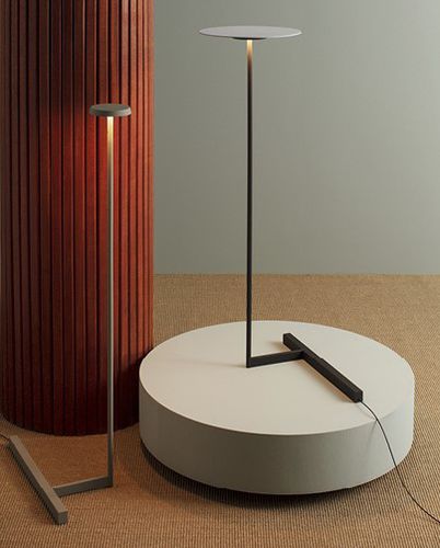 Lampada da pavimento - Flat - VIBIA LIGHTING - in alluminio / in acciaio / in policarbonato