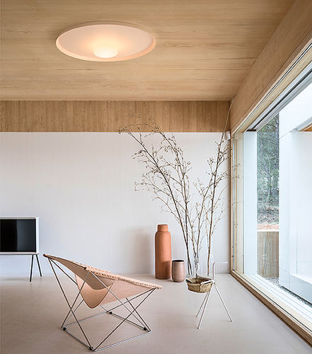 Plafoniera contemporanea - Top - VIBIA LIGHTING - rotonda / in vetro soffiato / in alluminio