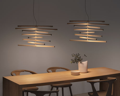 Lampada a sospensione - Rhythm Vertical  - VIBIA LIGHTING - in acciaio / in policarbonato / in poliammide