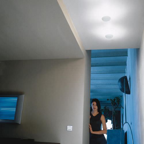 Plafoniera contemporanea - Funnel - VIBIA LIGHTING - rotonda / in vetro / in alluminio
