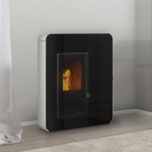 Stufa a pellet - IBIZA - ECOFOREST - 11 kW / multicombustibile / contemporanea