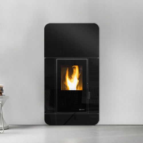 Stufa a pellet - KIEV INSERT - ECOFOREST - 10 kW...20 kW / multicombustibile / da parete