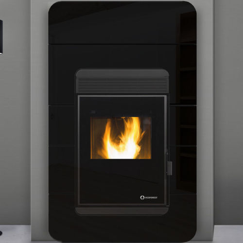 Stufa a pellet - OSLO INSERT - ECOFOREST - 20 kW...50 kW / multicombustibile / contemporanea