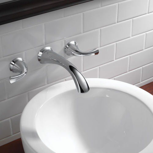 Miscelatore doppio comando per lavabo - ADDISON® : 3592LF-WL - Delta - da parete / in metallo / da bagno