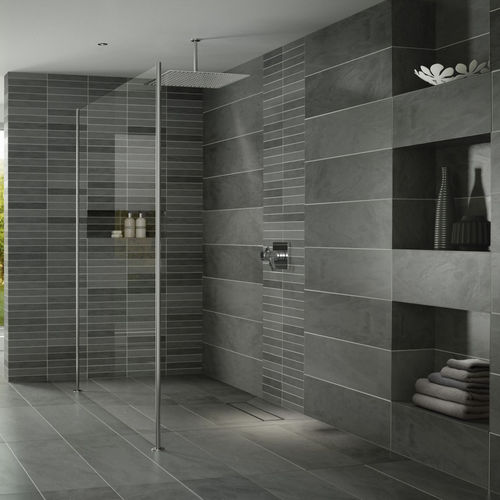 Soffione doccia da soffitto - TETRA 450 : ISH1107 - Delta - quadrato / a pioggia
