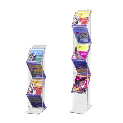 Porta opuscoli a pavimento - 4904 - EDIMETA - in Plexiglas® / per negozio