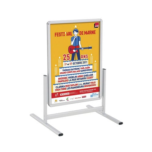 Cartello pubblicitario da esterno - 215351 - EDIMETA - in alluminio anodizzato