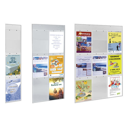 Cartello pubblicitario da parete - 4064N - EDIMETA - da interno / in Plexiglas®