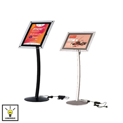 Cartello pubblicitario da interno - 214031 - EDIMETA - LED / in alluminio / in Plexiglas®