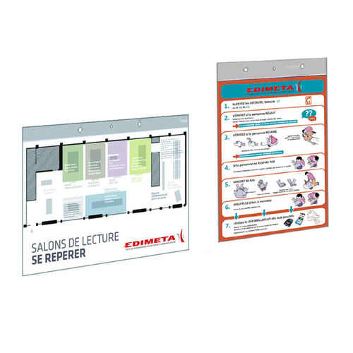 Cartello pubblicitario da parete - PVM series - EDIMETA - da interno / magnetico / in Plexiglas®