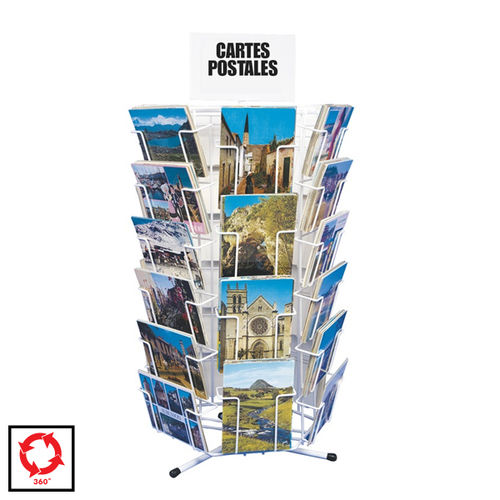 Porta opuscoli autoportante - TC1218 - EDIMETA - in metallo / per negozio / per hotel