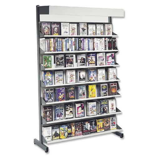 Scaffalatura per mediateca - 100700A - EDIMETA - standard / in acciaio