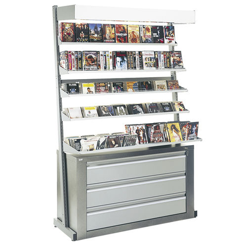 Scaffalatura per biblioteca - 100820A - EDIMETA - per mediateca / standard / in acciaio