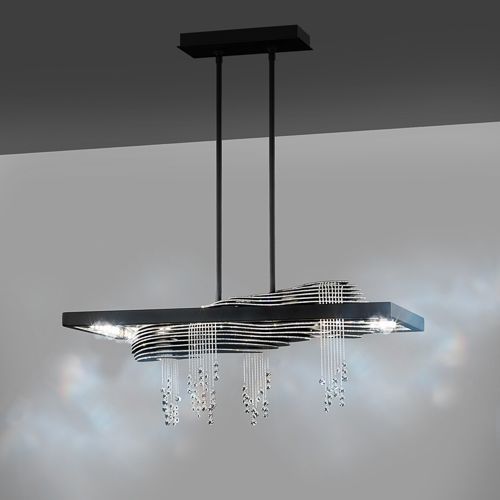 Lampada a sospensione - SEVETTI : STA500N - Swarovski Lighting - in metallo / in cristallo Swarovski® / contemporanea