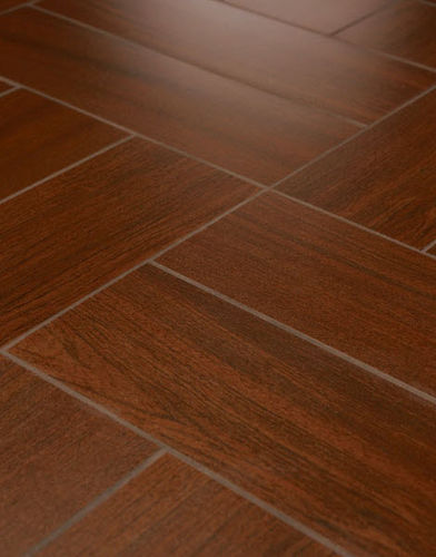 Piastrella in gres porcellanato - WOOD IMPRESSIONS : BRASILIAN CHERRY - Crossville - levigata / da interno / da pavimento