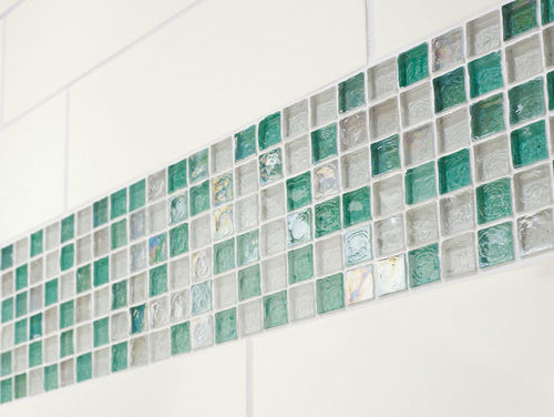 Mosaico in vetro - ORIGINS GLASS : AIR BLEND - Crossville - testurizzato / da interno / da cucina