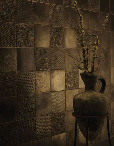 Piastrella in metallo - MIXOLOGY BRONZE VARIGATED - Crossville - da interno / da bagno / da parete