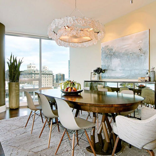 Lampadario contemporaneo - ROCK EDGE - Triode Design - in vetro / in metallo / a incandescenza