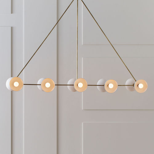 Lampada a sospensione - TRAPEZE 10 - Triode Design - in ottone / in porcellana / contemporanea