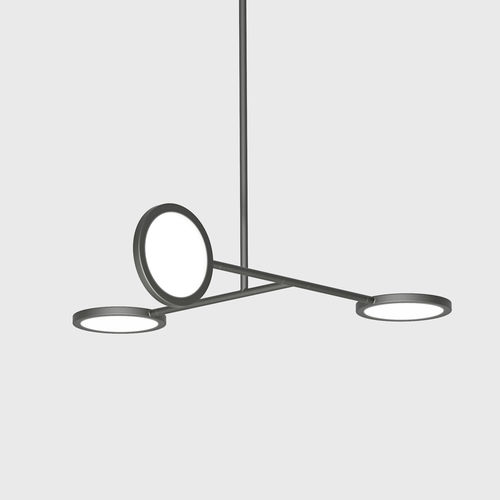 Lampada a sospensione - DISCUS 3 - Triode Design - in alluminio / in ottone / in vetro