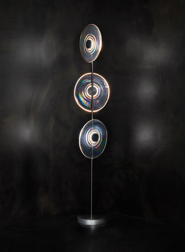 Lampada da terra - RADIANT - Triode Design - in metallo / in vetro / contemporanea