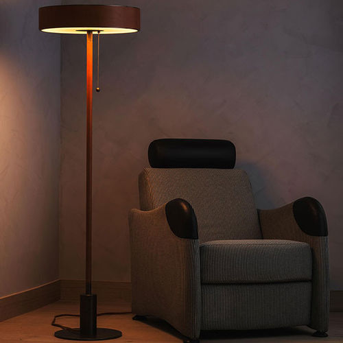 Lampada da terra - MONOSCOPE  - Triode Design - in alluminio / in ottone / in vetro borosilicato