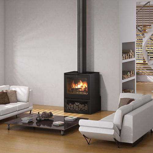 Stufa a legna - I700P - SEGUIN - 7 kW / contemporanea / in metallo